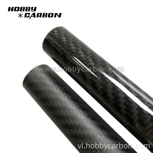 Ống sợi carbon hoàn thiện bóng 3K tùy chỉnh